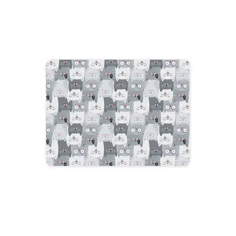 ماوس پد ترمه طراحان ایده مدل گربه های خاکستری کد cfp1399