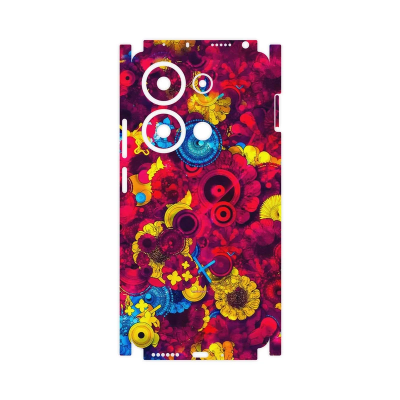 برچسب پوششی ماهوت مدل Vector Flower Garden Digital Art-FullSkin مناسب برای گوشی موبایل شیائومی Poco M6 Pro 4G