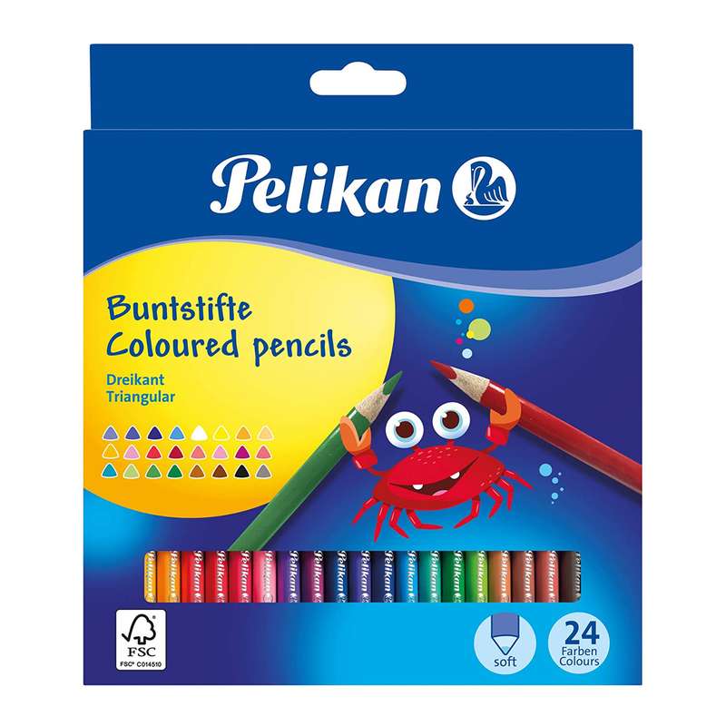 مداد رنگی 24 رنگی پلیکان مدل  Pelikan