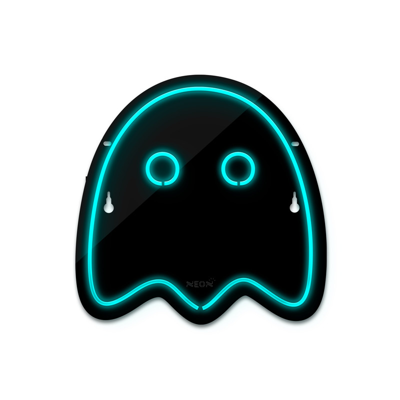 چراغ دیواری نئون دیزاین طرح Packman-2-BL_TBL