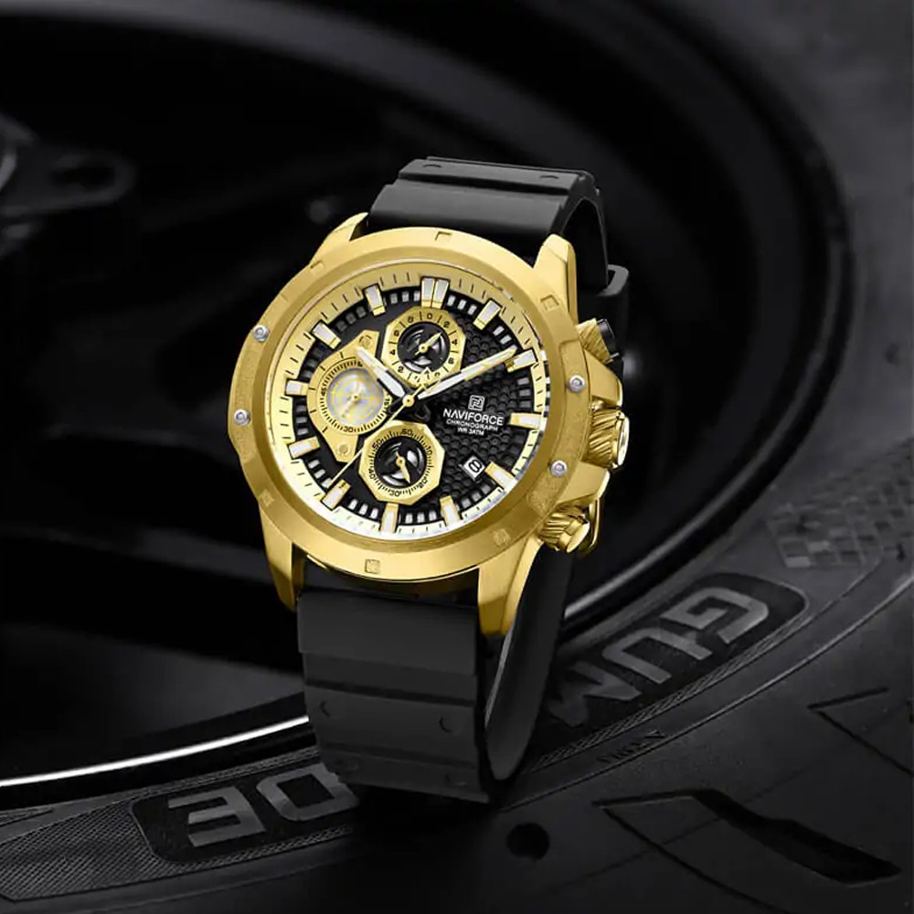 ساعت مچی عقربهای مردانه نیوی فورس مدل کرنوگراف سه موتور کد 152 ساعت مچی عقربهای مردانه نیوی فورس مدل کرنوگراف سه موتور کد 152