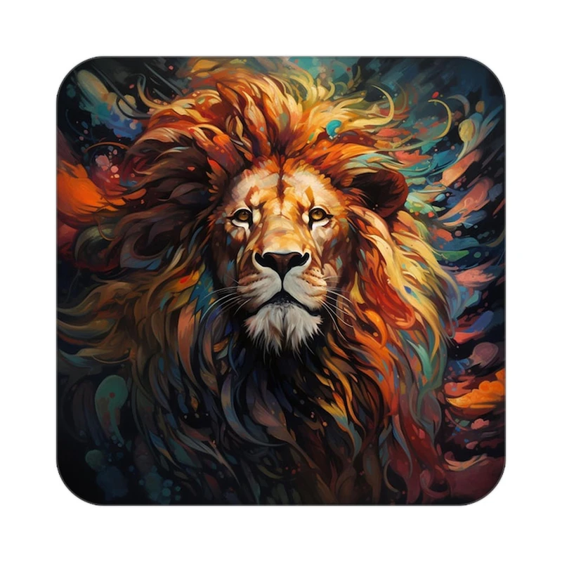 زیر لیوانی کاکتی طرح شیر مدل mp23668