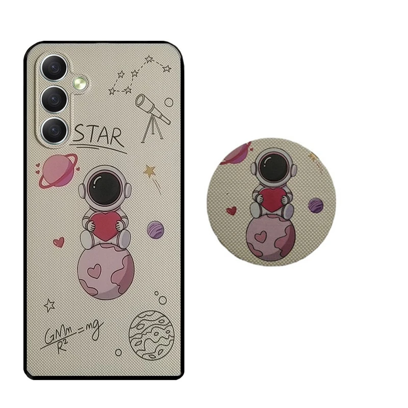 کاور مدل HB 0222 مناسب برای گوشی موبایل سامسونگ Galaxy A24 به همراه پاپ سوکت