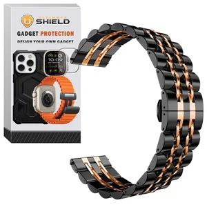 Ultimate Shield band model 7Row BCK suitable for Samsung Galaxy Watch 4 40mm / Watch 4 44mm / Watch 4 Classic 42mm / Watch 4 Classic 46mm smartwatch