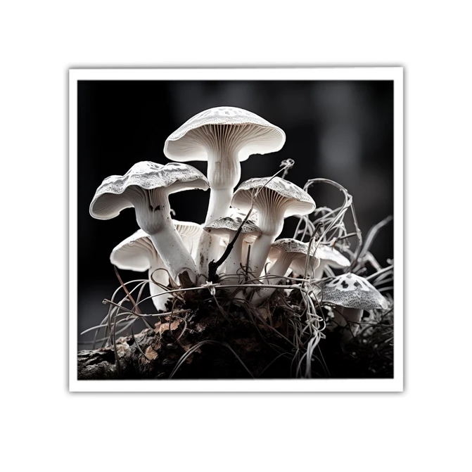 تابلو نوری بکلیت طرح عکس هنری قارچ مدل W-MID-18727