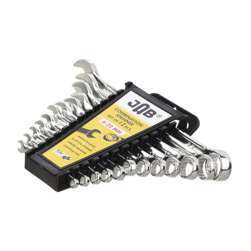 آچار یکسر تخت و یکسر رینگی جاب مدل  MM 622 مجموعه 12 عددی