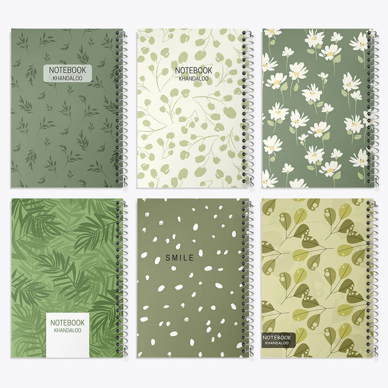 دفتر نقاشی 50 برگ خندالو طرح برگ کد 76 مجموعه 6 عددی