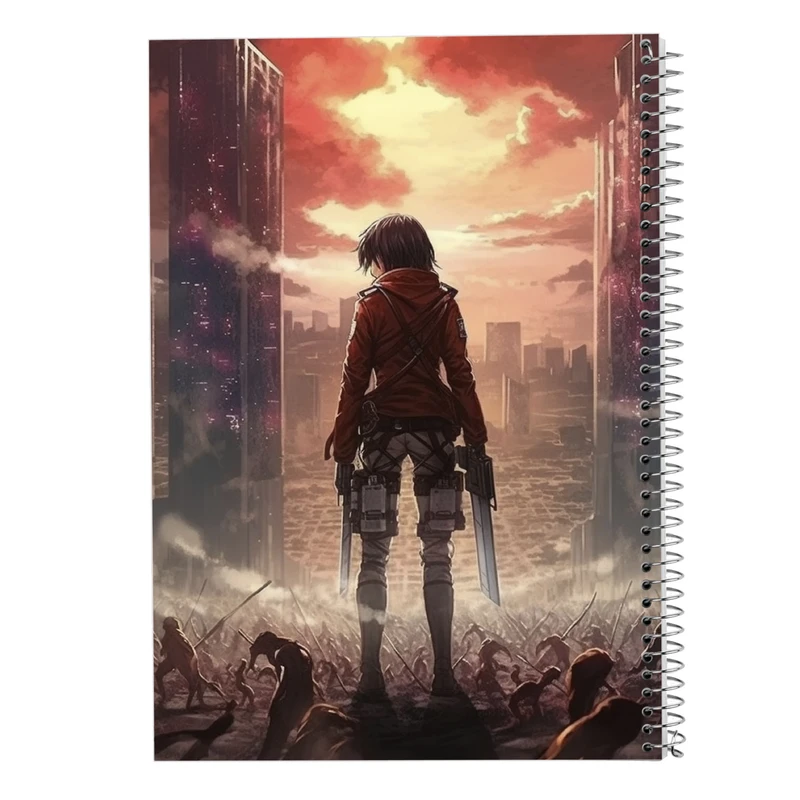 دفتر نت موسیقی 50 برگ مدوپد مدل Attack on Titan کد DF10433