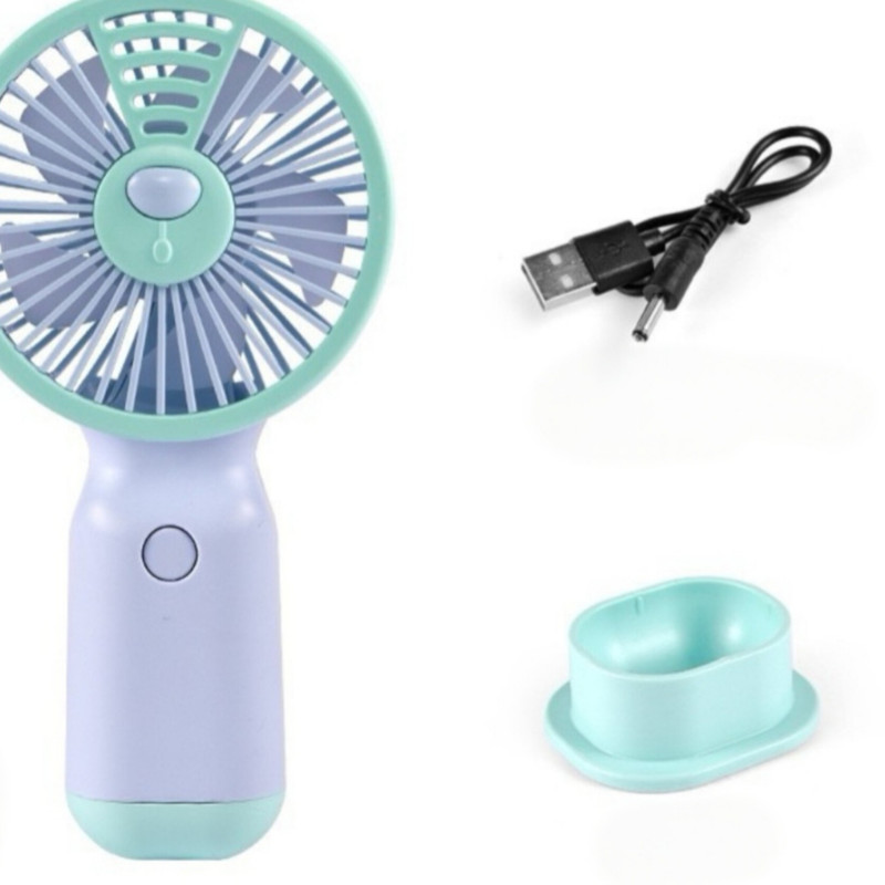 پنکه شارژی مدل مینی فن طرح فانتزی خرگوش ظرفیت 350 میلی آمپر ساعت