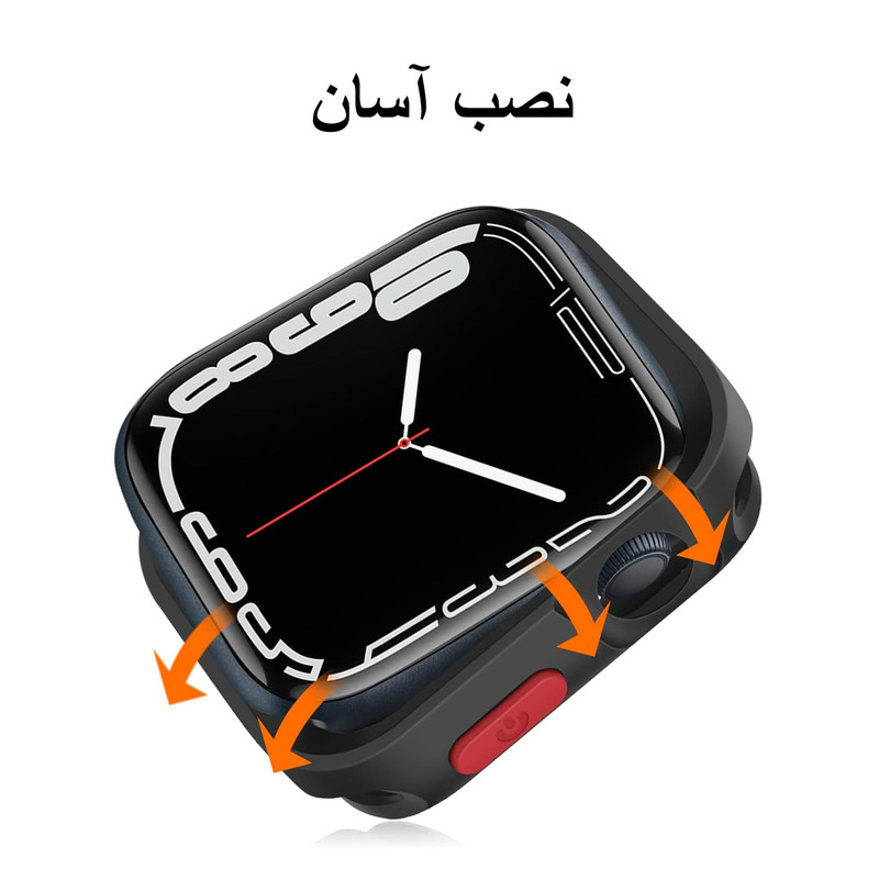 کاور هارد اند تیک مدل Armor Shield HT مناسب برای اپل واچ سری 7/8/9 سایز 45 میلی متری به همراه محافظ صفحه نمایش