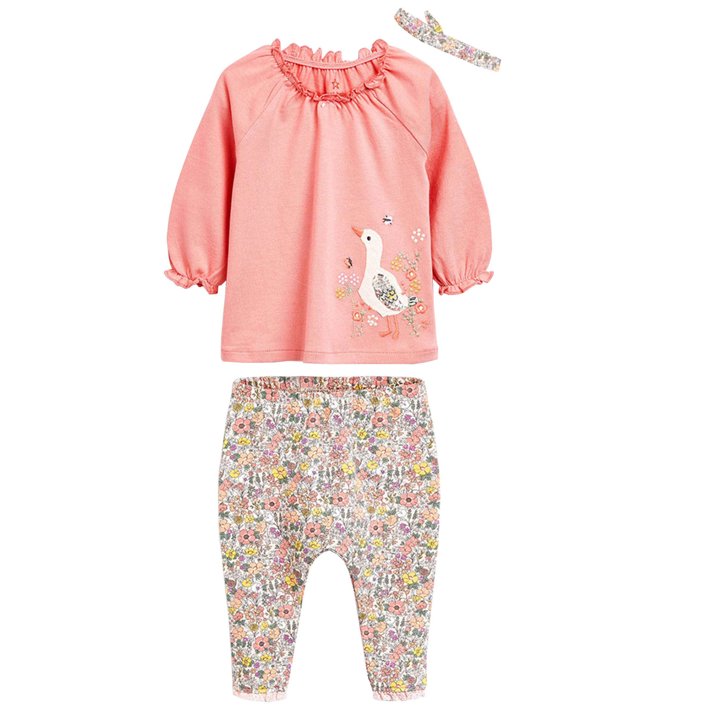 ست 3 تکه لباس نوزادی نکست مدل VB02013