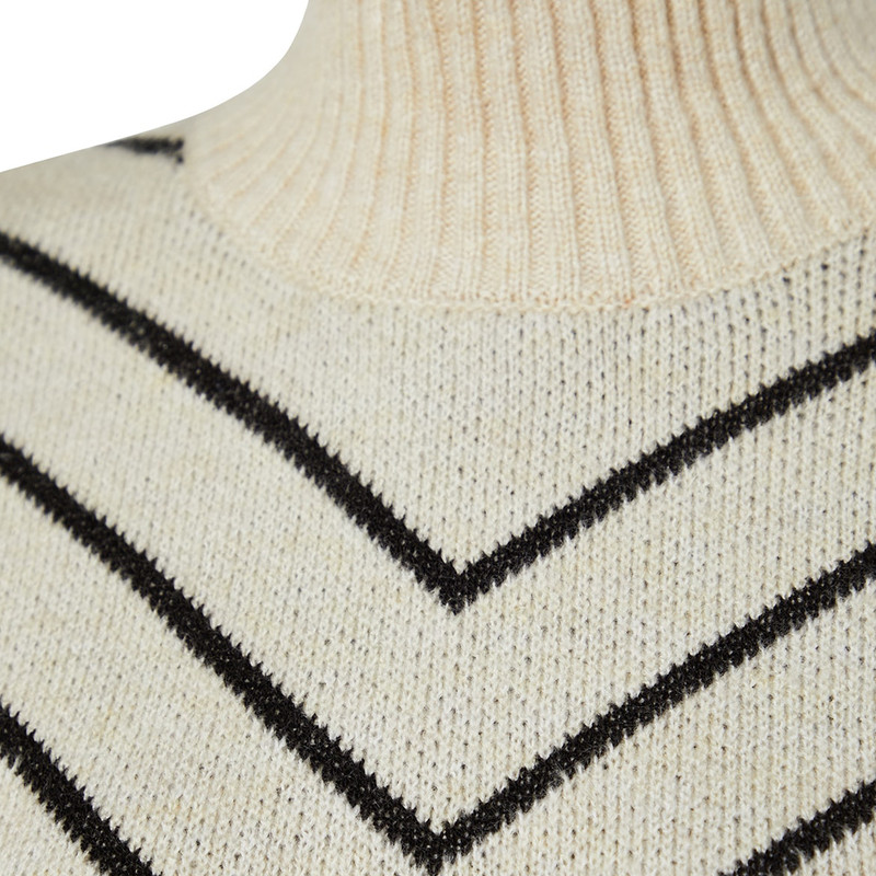 پلیور یقه ایستاده زنانه مدل 679426439 طرح ترندیول