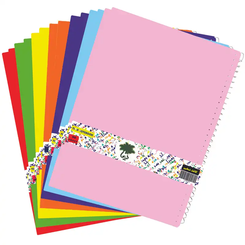 دفتر مشق 50 برگ تیما مدل Roma بسته 14 عددی