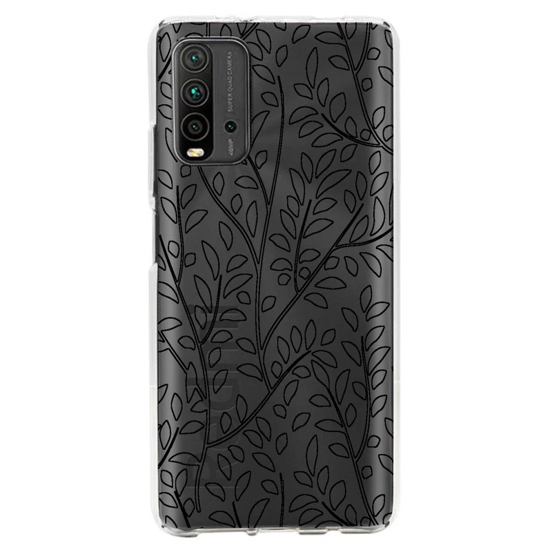 کاور مگافون طرح برگ مدل C45-B مناسب برای گوشی موبایل شیائومی Redmi 9T / 9 Power