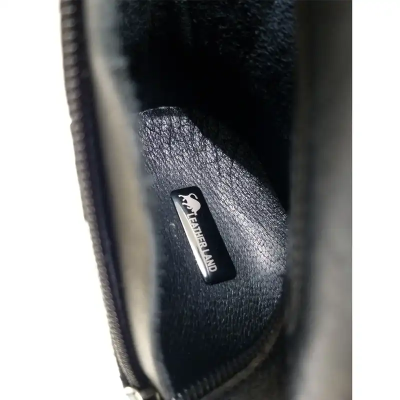 نیم بوت زنانه سرزمین چرم مدل 5204 رنگ مشکی