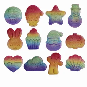 کوکتل پدیکور 70 گرمی مدل Rainbow بسته 12 عددی وزن 840 گرم