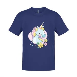 تی شرت آستین کوتاه زنانه مدل QUTE UNICORN  کد 1139