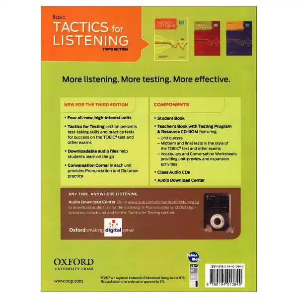 کتاب Basic Tactics For Listening اثر Jack C.Richards and Grant Trew انتشارات زبان مهر