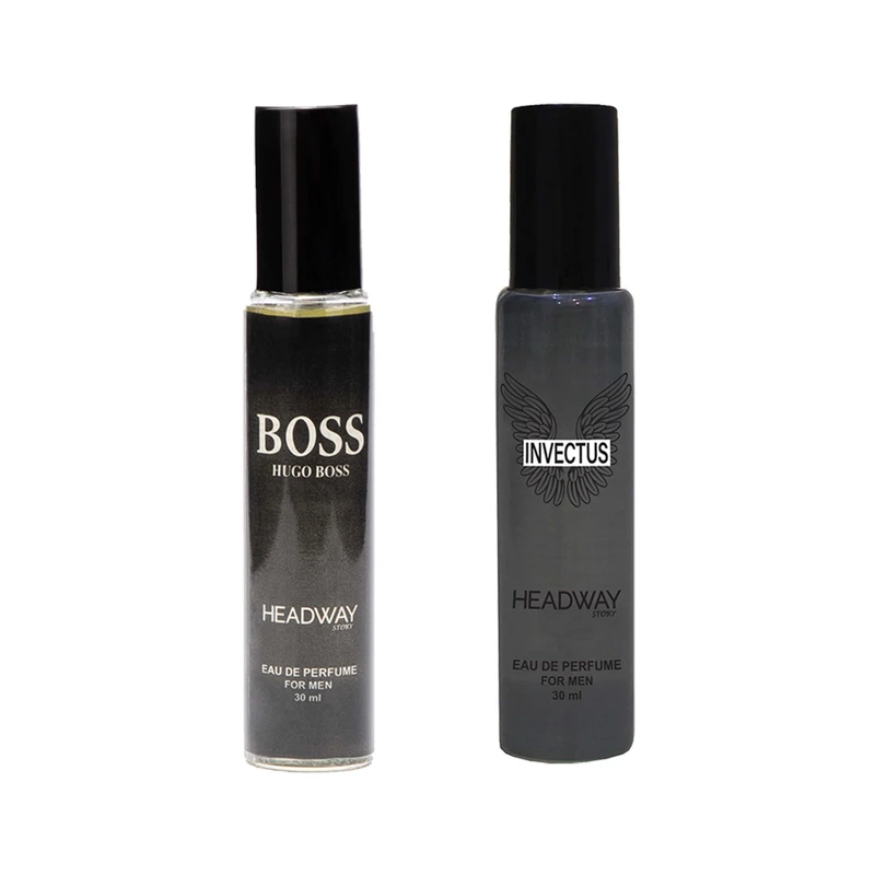 عطر جیبی مردانه هدوی استوری مدل پاکو رابان اینوکتوس و هوگو باس من حجم 30 میلی لیتر مجموعه 2 عددی