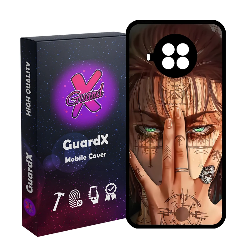 کاور گارد ایکس طرح Eren Anime مدل Glass10449 مناسب برای گوشی موبایل شیائومی  MI 10T Lite/Redmi Note 9 Pro 5G/10I 5G