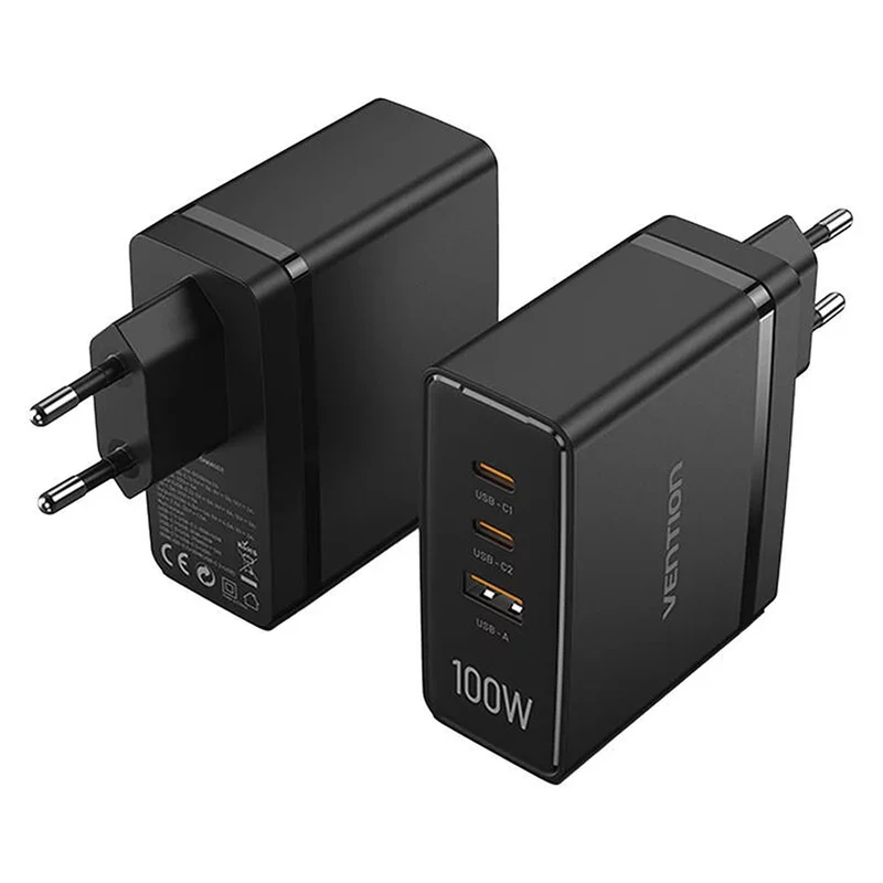 شارژر دیواری 100 وات سه پورت ونشن مدل FEGB0-EU