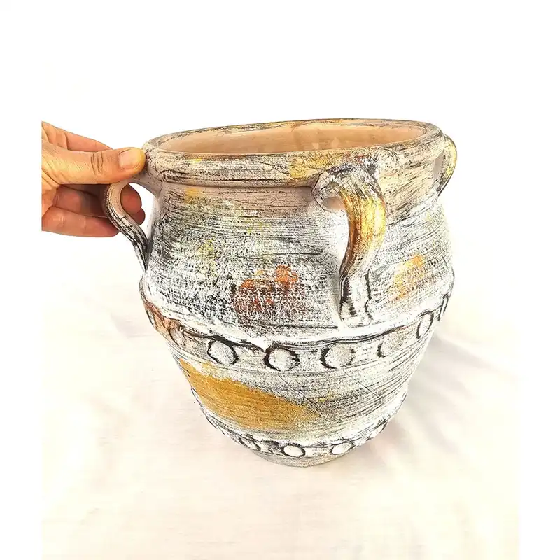 گلدان سفالی مدل پتینه کد G35