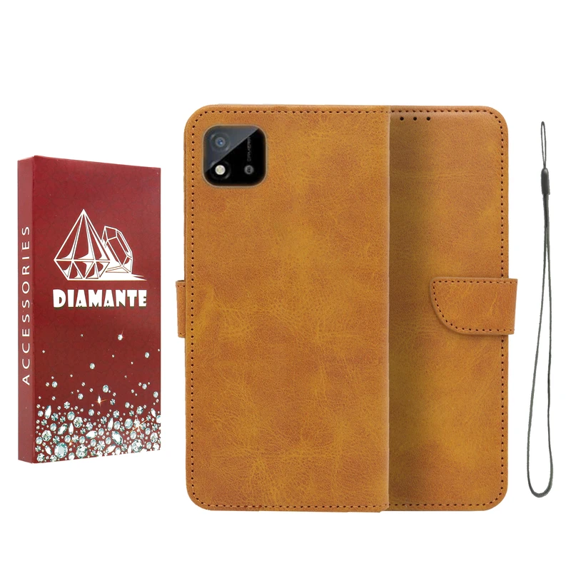 کیف کلاسوری لئون مدل Bandaviz Rd مناسب برای گوشی موبایل ریلمی C11 2021 به همراه بند آویز