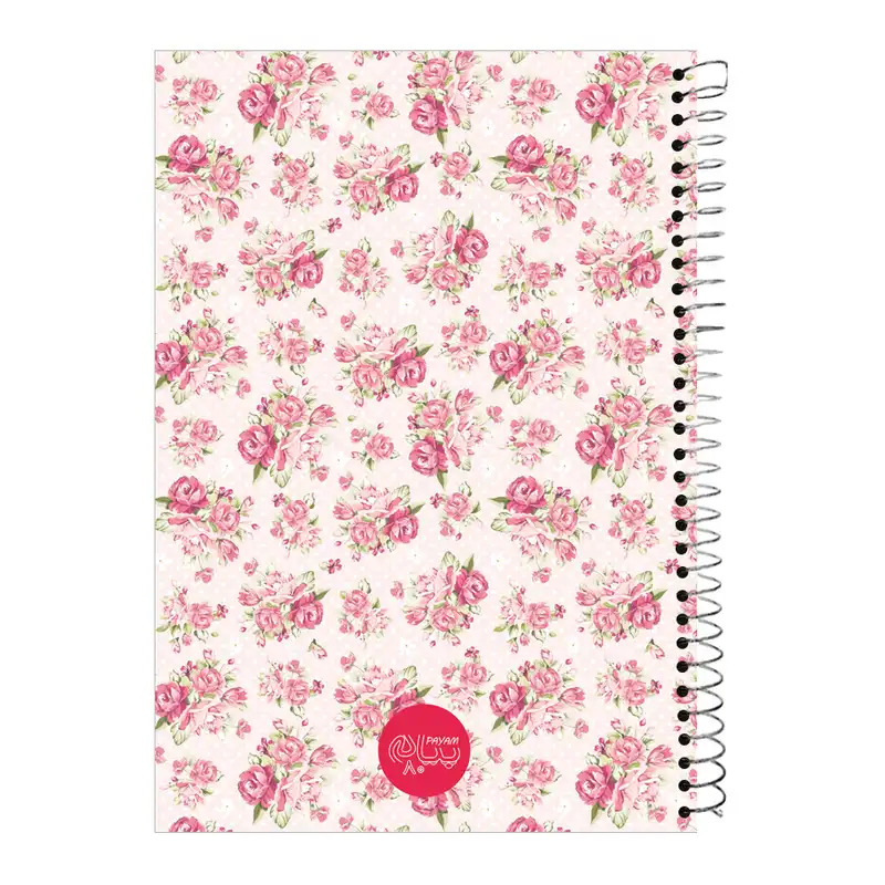 دفتر 80 برگ پیام طرح Rose کد 801