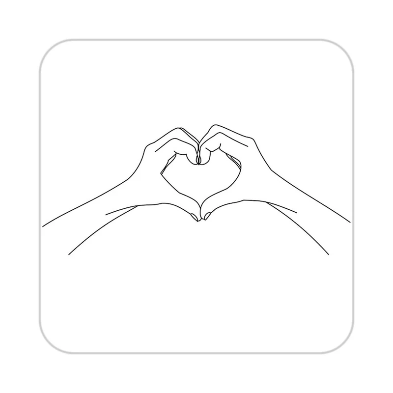 زیر لیوانی کاکتی طرح عاشقانه مدل mp38783