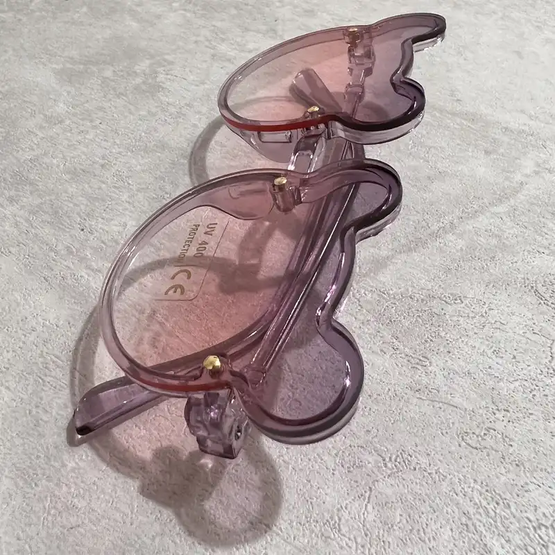 عینک آفتابی بچگانه مدل تدی فانتزی شفاف کد YAS 88