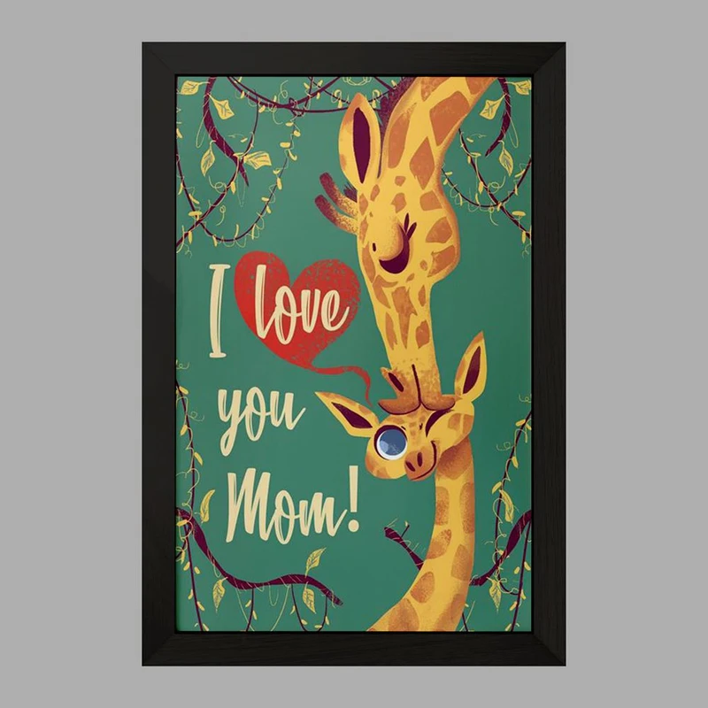 تابلو خندالو مدل دوستت دارم مامان کد 8399