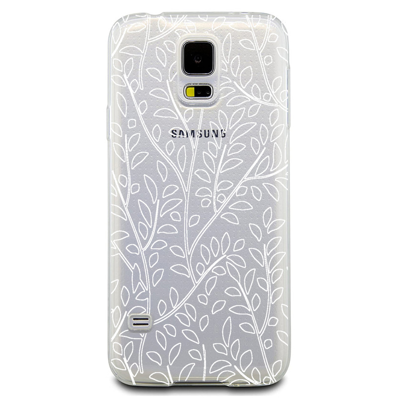 کاور مگافون طرح برگ مدل C45-W مناسب برای گوشی موبایل سامسونگ Galaxy S5