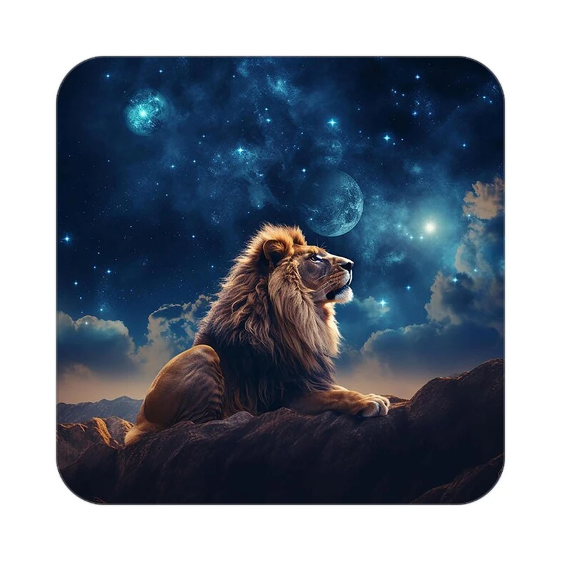 زیر لیوانی کاکتی طرح شیر مدل mp24150