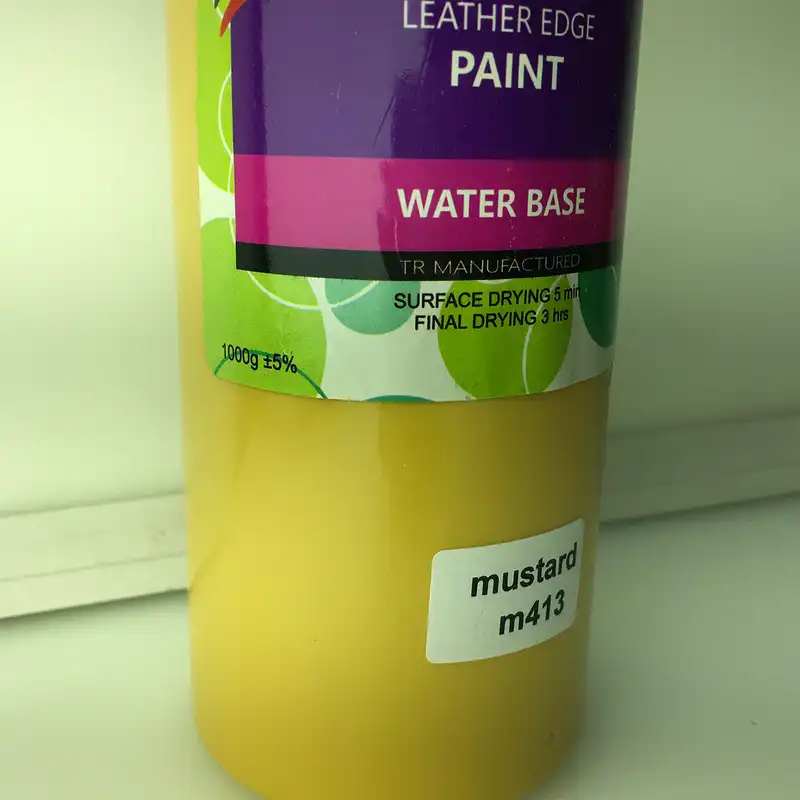 رنگ خردلی لبه چرم آنیما کد M413 وزن 1000 گرم