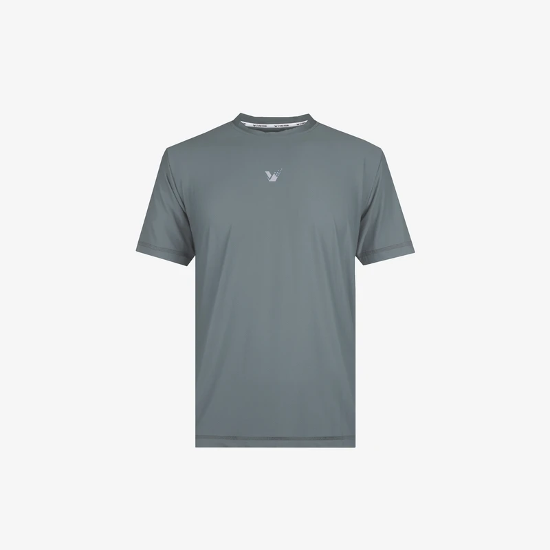 تی شرت آستین کوتاه ورزشی مردانه ویکتور ویر مدل ویک بی رنگ طوسی