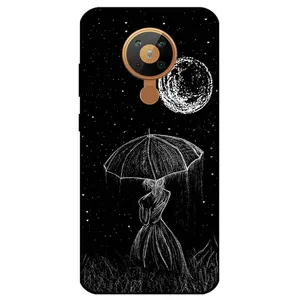 Megafone Girl and Moon 1369 Cover For Nokia 5.3