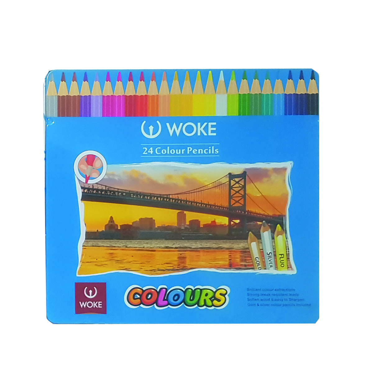 مداد رنگی 24 رنگ وک مدل پل