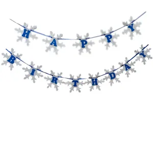 ریسه تولد happy birthday مدل دونه برف مجموعه 2 عددی