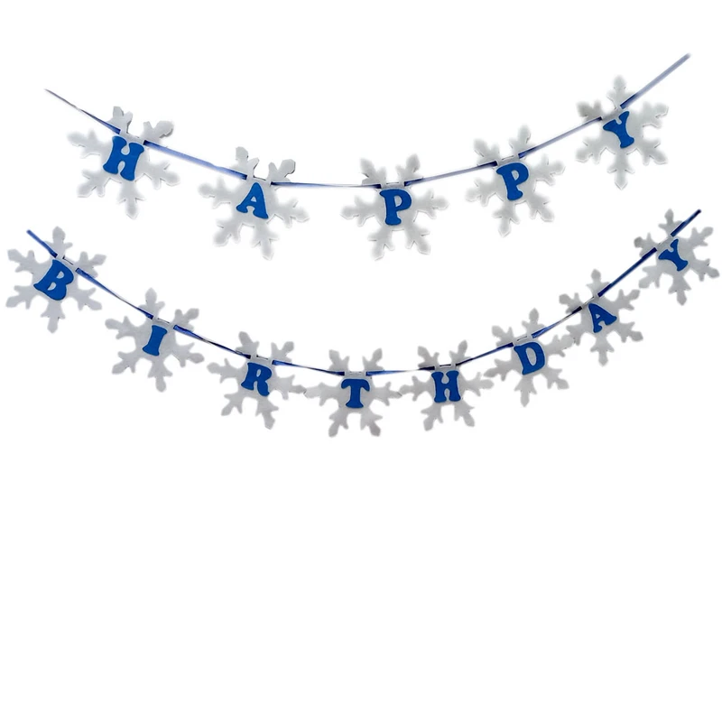 ریسه تولد happy birthday مدل دونه برف مجموعه 2 عددی