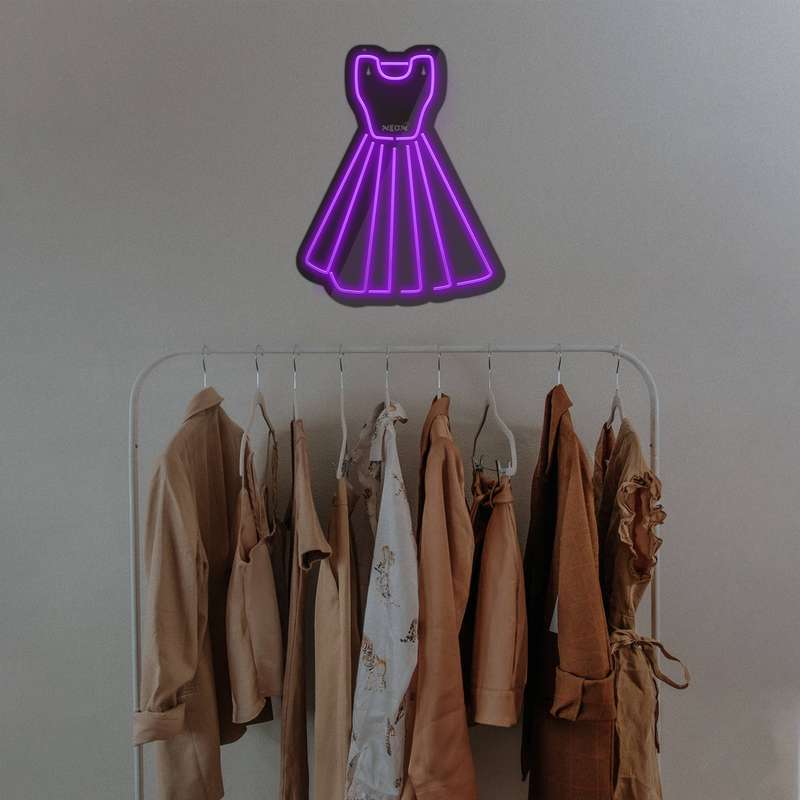 چراغ دیواری نئون دیزاین مدل Women-Clothes-BL_PR
