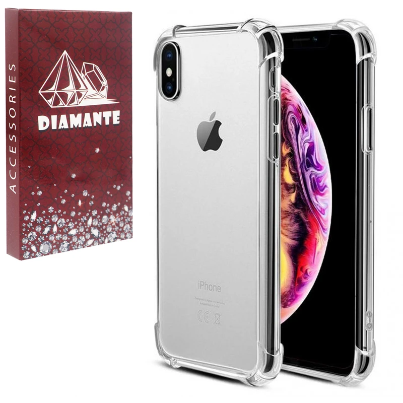 کاور دیامانته مدل بی رنگ مناسب برای گوشی موبایل اپل iPhone Xs