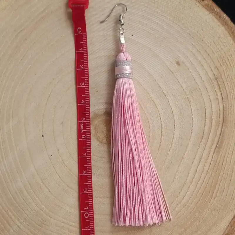 گوشواره زنانه مدل سنتی ابریشمی