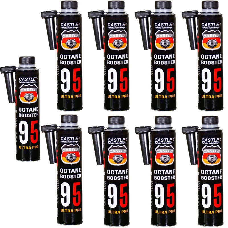 اکتان بوستر خودرو بنزینی کستل مدل اولترا پرو حجم 350 میلی لیتر بسته 9 عددی