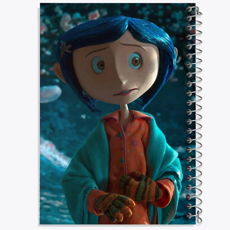 دفتر شطرنجی 50 برگ خندالو طرح کورالاین Coraline کد 20800
