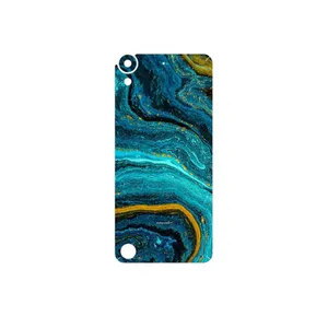 MAHOOT Turquoise marblewith golden streaks Cover Sticker for HTC Desire 530