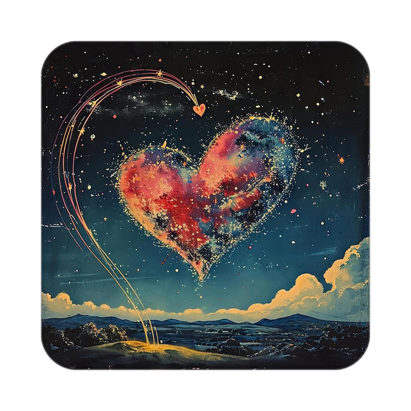 زیر لیوانی کاکتی مدل عاشقانه کد mp13895