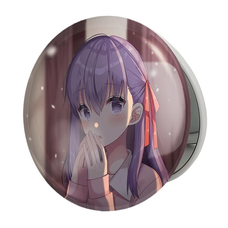 آینه جیبی خندالو طرح ساکورا انیمه فیت استی نایت Fate Stay Night مدل تاشو کد 22814 