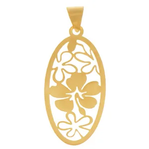 آویز گردنبند طلا 18 عیار زنانه الن نار مدل 0443