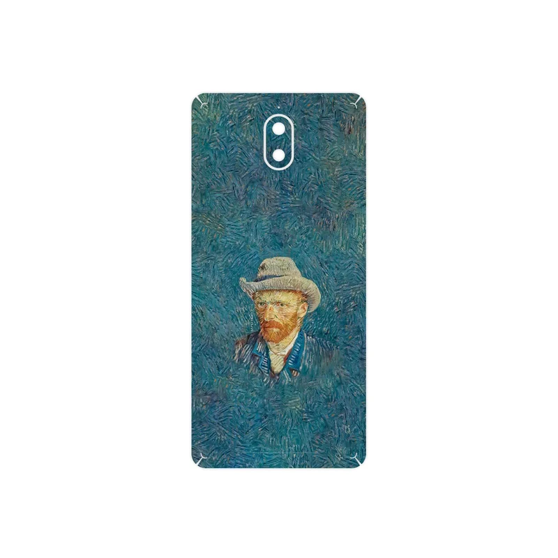 برچسب پوششی ماهوت مدل Self portrait with a gray felt hat مناسب برای گوشی موبایل نوکیا 3.1