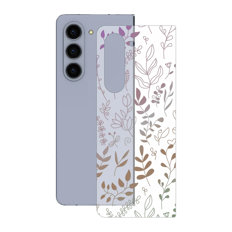 برچسب پوششی ریمکس مدل Clea طرح برگ مناسب برای گوشی موبایل سامسونگ Galaxy Z Fold5